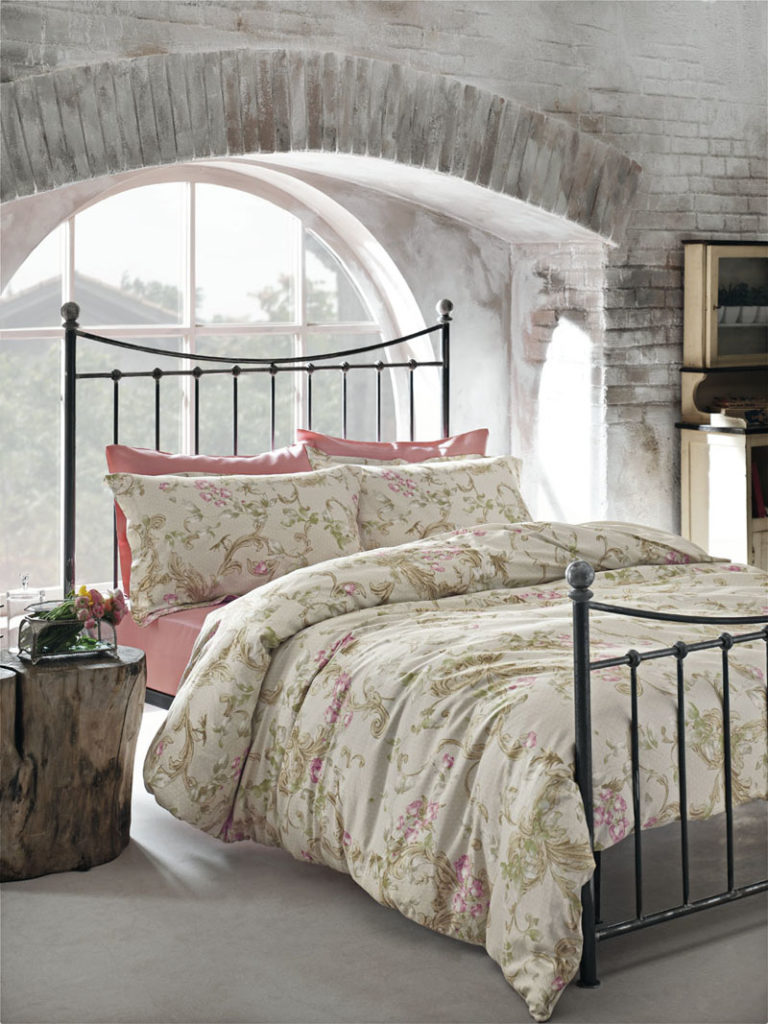 Rustik romantik yatak odası