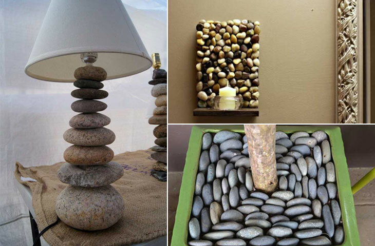 Çakıl taşları ile 20+ dekorasyon örneği: Bahçede ya da evde taşlarla dekorasyon
