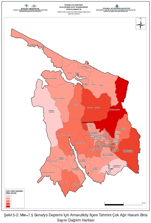 Arnavutköy deprem risk haritası